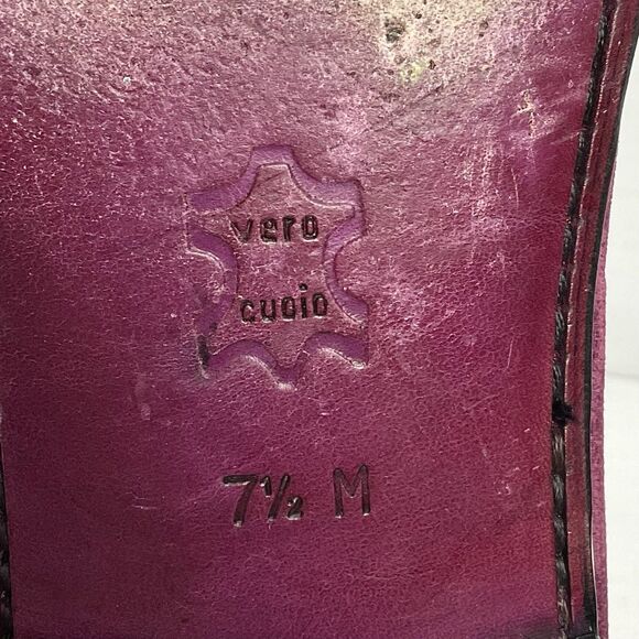 Bergdorf Goodman Burgundy Velvet Tassel Loafers Men’s Sz 7.5 - Picture 7 of 9